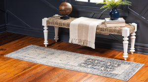 Gray 2' 2 x 6' Asheville Runner Area Rug 100% Polypropylene With Cotton Backing Easy Clean Indoor Living Dining Bedroom Office Carpet for Sale at Rug Engine