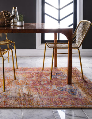 Multicolor 5' 1 x 8' Asheville Rectangle Area Rug 100% Polypropylene With Cotton Backing Easy Clean Indoor Living Dining Bedroom Office Carpet for Sale at Rug Engine