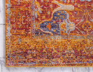 Multicolor 2' 2 x 6' 1 Asheville Runner Area Rug 100% Polypropylene With Cotton Backing Easy Clean Indoor Living Dining Bedroom Office Carpet for Sale at Rug Engine