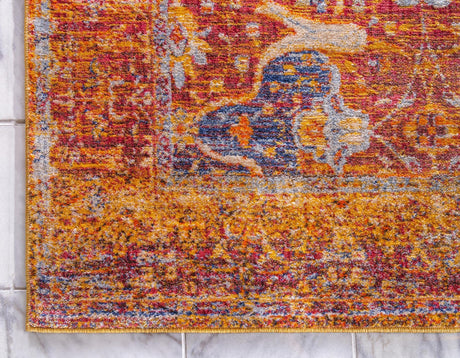Multicolor 2' 2 x 6' 1 Asheville Runner Area Rug 100% Polypropylene With Cotton Backing Easy Clean Indoor Living Dining Bedroom Office Carpet for Sale at Rug Engine