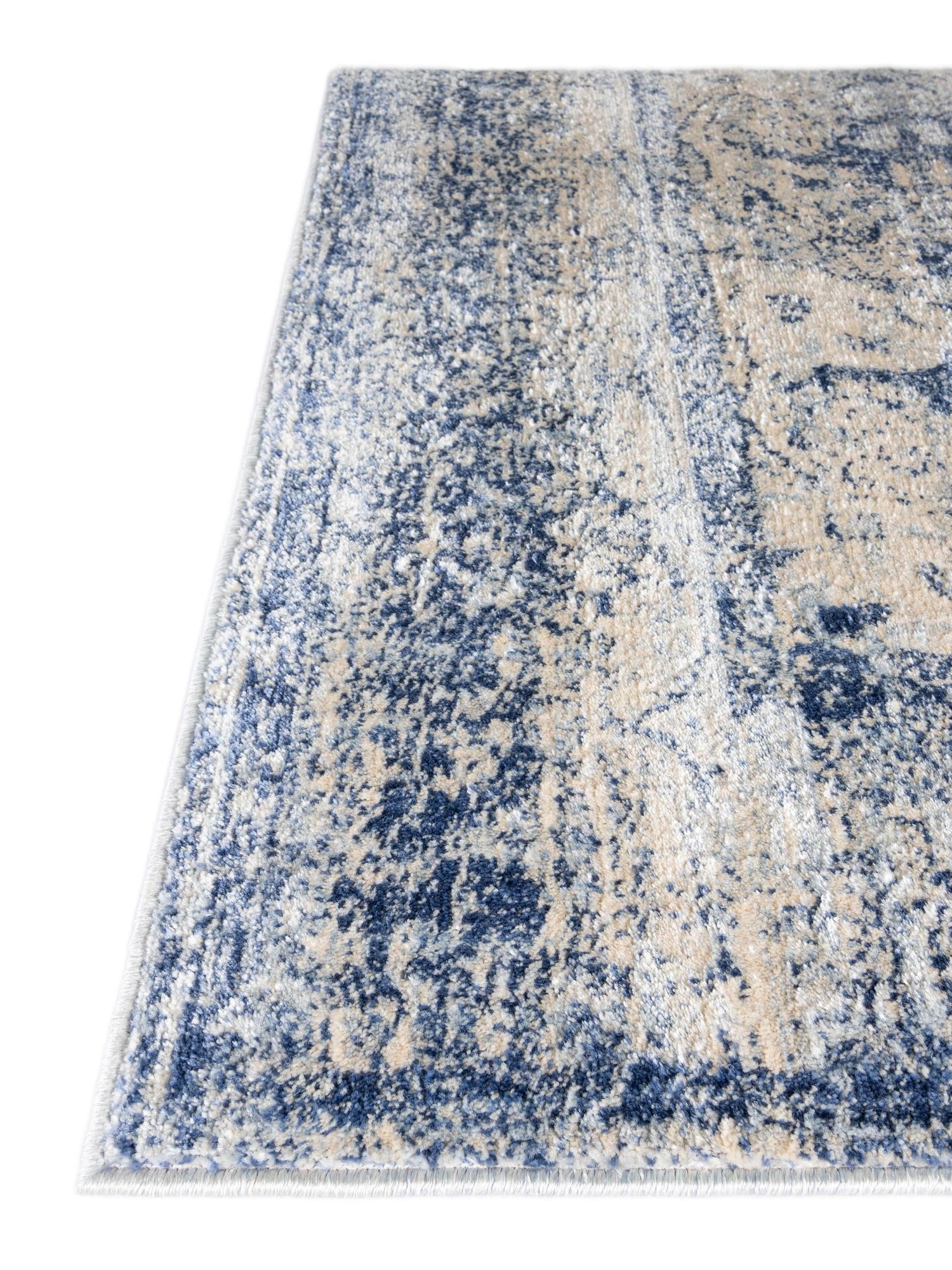 Navy Blue 9' x 12' 2 Asheville Rectangle Area Rug 100% Polypropylene With Cotton Backing Easy Clean Indoor Living Dining Bedroom Office Carpet for Sale at Rug Engine