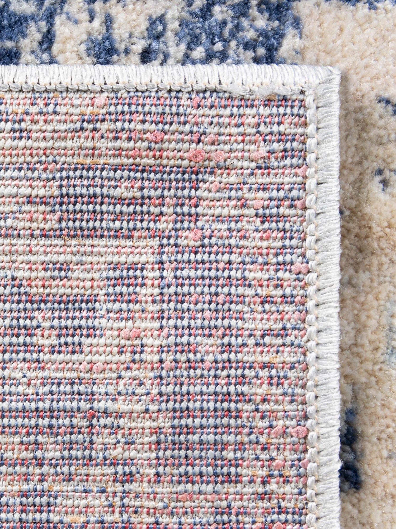 Navy Blue 8' x 10' Asheville Rectangle Area Rug 100% Polypropylene With Cotton Backing Easy Clean Indoor Living Dining Bedroom Office Carpet for Sale at Rug Engine