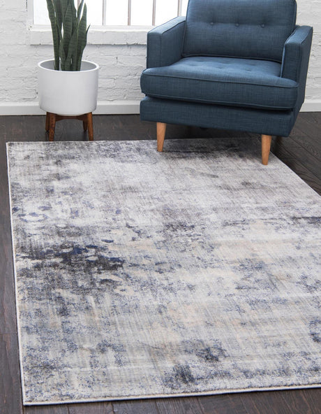 Gray 4' 1 x 6' 1 Helios Rectangle Area Rug 100% Polypropylene (Space-Dyed Yarn) Easy Clean With Cotton Backing Contemporary Carpet for Sale at Rug Engine