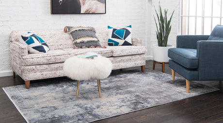 Gray 4' 1 x 6' 1 Helios Rectangle Area Rug 100% Polypropylene (Space-Dyed Yarn) Easy Clean With Cotton Backing Contemporary Carpet for Sale at Rug Engine