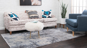 Gray 5' 1 x 8' Helios Rectangle Area Rug 100% Polypropylene (Space-Dyed Yarn) Easy Clean With Cotton Backing Contemporary Carpet for Sale at Rug Engine