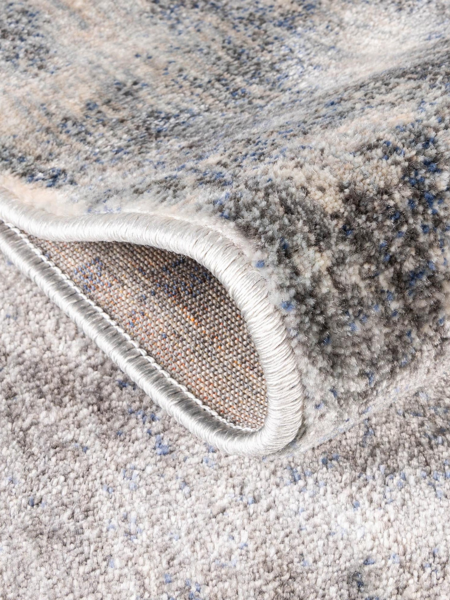 Gray 5' 1 x 8' Helios Rectangle Area Rug 100% Polypropylene (Space-Dyed Yarn) Easy Clean With Cotton Backing Contemporary Carpet for Sale at Rug Engine