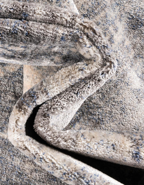 Gray 5' 1 x 8' Helios Rectangle Area Rug 100% Polypropylene (Space-Dyed Yarn) Easy Clean With Cotton Backing Contemporary Carpet for Sale at Rug Engine