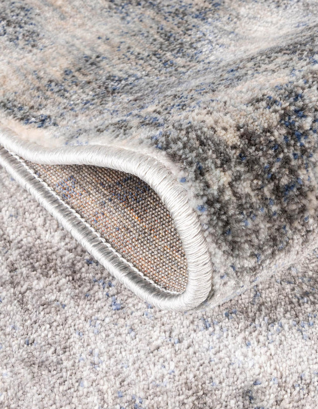 Gray 8' x 8' Helios Round Area Rug 100% Polypropylene (Space-Dyed Yarn) Easy Clean With Cotton Backing Contemporary Carpet for Sale at Rug Engine