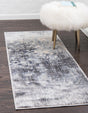 Gray 2' 2 x 6' 1 Helios Runner Area Rug 100% Polypropylene (Space-Dyed Yarn) Easy Clean With Cotton Backing Contemporary Carpet for Sale at Rug Engine