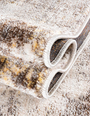 Ivory Beige 4' 1 x 6' 1 Helios Rectangle Area Rug 100% Polypropylene (Space-Dyed Yarn) Easy Clean With Cotton Backing Contemporary Carpet for Sale at Rug Engine