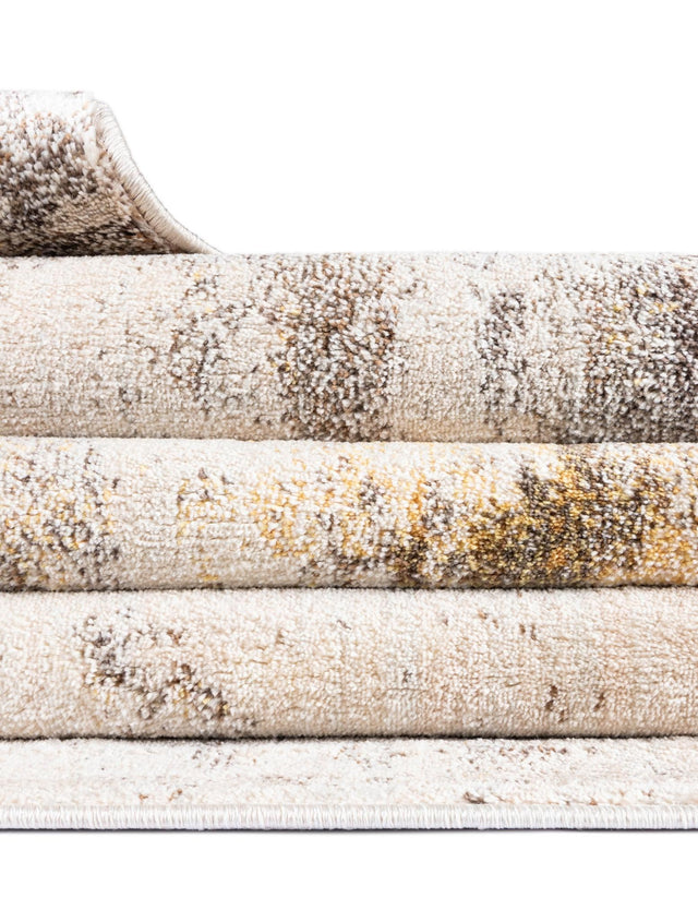 Ivory Beige 7' x 10' Helios Rectangle Area Rug 100% Polypropylene (Space-Dyed Yarn) Easy Clean With Cotton Backing Contemporary Carpet for Sale at Rug Engine