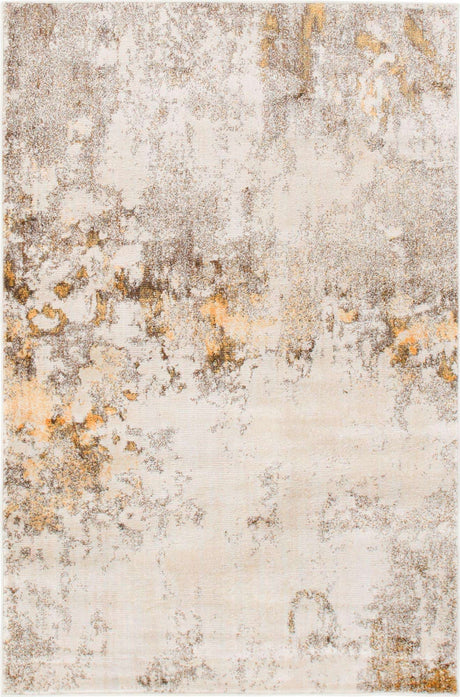 Ivory Beige 4' 1 x 6' 1 Helios Rectangle Area Rug 100% Polypropylene (Space-Dyed Yarn) Easy Clean With Cotton Backing Contemporary Carpet for Sale at Rug Engine