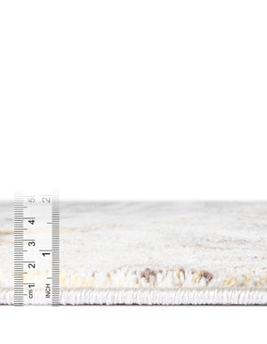 Ivory Beige 8' x 8' Helios Round Area Rug 100% Polypropylene (Space-Dyed Yarn) Easy Clean With Cotton Backing Contemporary Carpet for Sale at Rug Engine