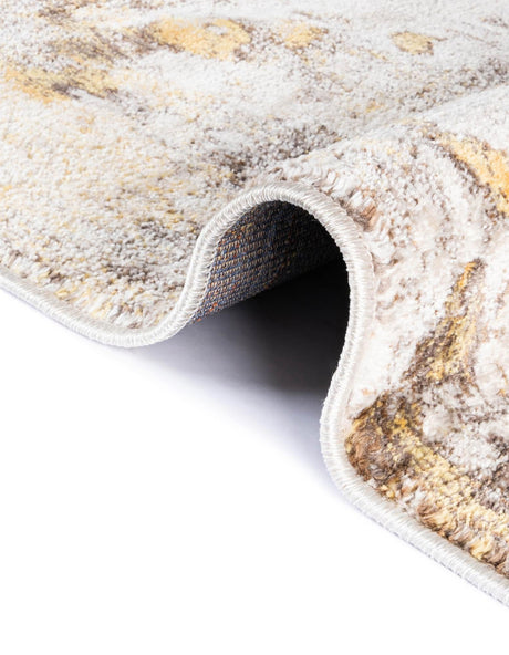 Ivory Beige 3' 3 x 3' 3 Helios Round Area Rug 100% Polypropylene (Space-Dyed Yarn) Easy Clean With Cotton Backing Contemporary Carpet for Sale at Rug Engine