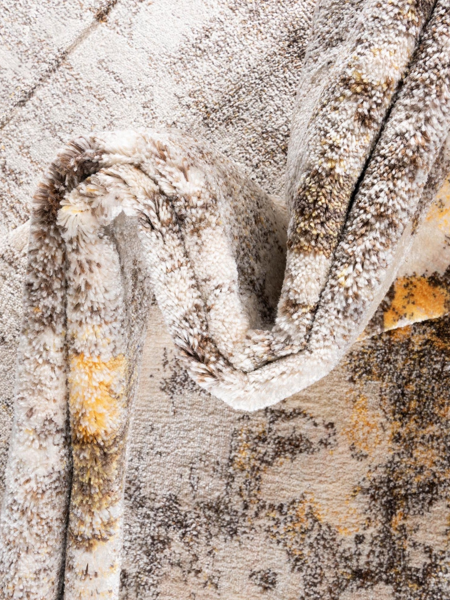 Ivory Beige 2' 2 x 6' 1 Helios Runner Area Rug 100% Polypropylene (Space-Dyed Yarn) Easy Clean With Cotton Backing Contemporary Carpet for Sale at Rug Engine