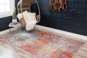 Multicolor 9' x 12' Helios Rectangle Area Rug 100% Polypropylene (Space-Dyed Yarn) Easy Clean With Cotton Backing Contemporary Carpet for Sale at Rug Engine