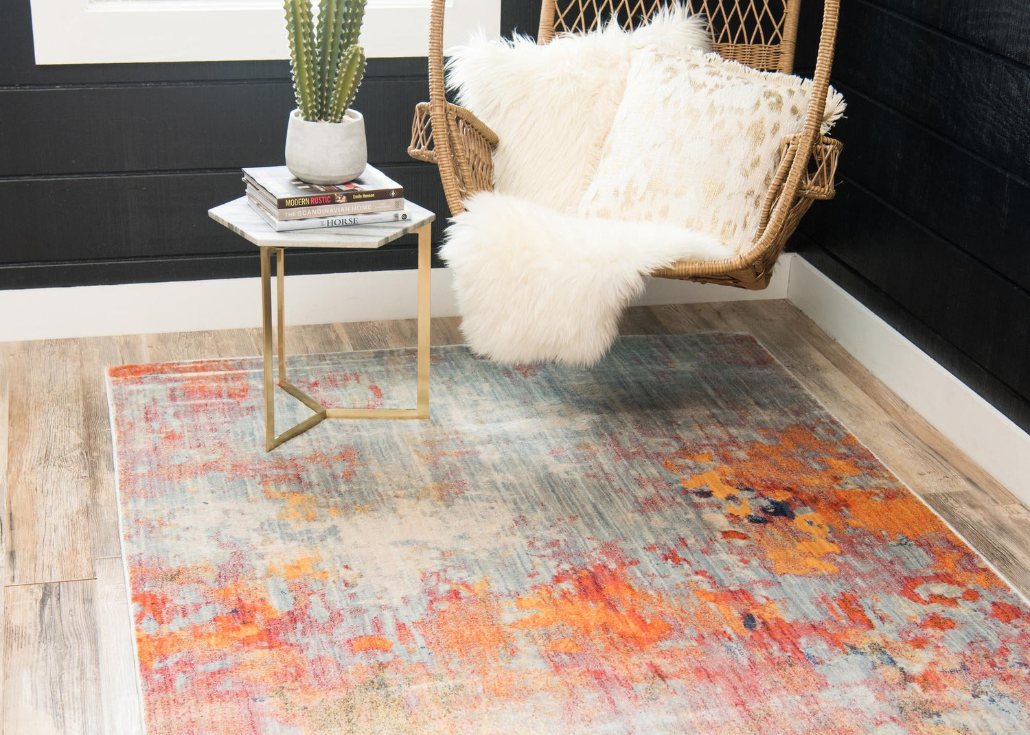 Multicolor 5' 1 x 8' Helios Rectangle Area Rug 100% Polypropylene (Space-Dyed Yarn) Easy Clean With Cotton Backing Contemporary Carpet for Sale at Rug Engine