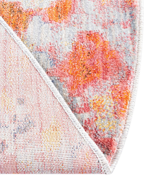 Multicolor 8' x 8' Helios Round Area Rug 100% Polypropylene (Space-Dyed Yarn) Easy Clean With Cotton Backing Contemporary Carpet for Sale at Rug Engine