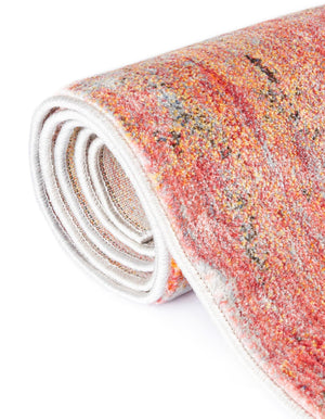 Multicolor 8' x 8' Helios Round Area Rug 100% Polypropylene (Space-Dyed Yarn) Easy Clean With Cotton Backing Contemporary Carpet for Sale at Rug Engine
