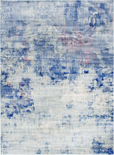 Blue 9' x 12' 2 Helios Rectangle Area Rug 100% Polypropylene (Space-Dyed Yarn) Easy Clean With Cotton Backing Contemporary Carpet for Sale at Rug Engine