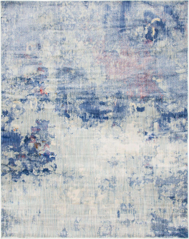 Blue 8' x 10' Helios Rectangle Area Rug 100% Polypropylene (Space-Dyed Yarn) Easy Clean With Cotton Backing Contemporary Carpet for Sale at Rug Engine
