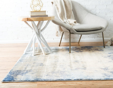 Blue 5' 1 x 8' Helios Rectangle Area Rug 100% Polypropylene (Space-Dyed Yarn) Easy Clean With Cotton Backing Contemporary Carpet for Sale at Rug Engine