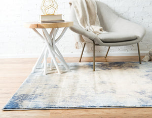 Blue 8' x 10' Helios Rectangle Area Rug 100% Polypropylene (Space-Dyed Yarn) Easy Clean With Cotton Backing Contemporary Carpet for Sale at Rug Engine