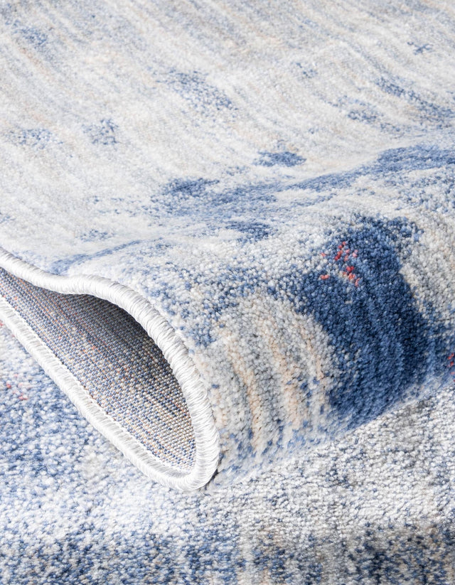 Blue 8' x 10' Helios Rectangle Area Rug 100% Polypropylene (Space-Dyed Yarn) Easy Clean With Cotton Backing Contemporary Carpet for Sale at Rug Engine