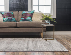 Gray 9' x 12' Helios Rectangle Area Rug 100% Polypropylene (Space-Dyed Yarn) Easy Clean With Cotton Backing Contemporary Carpet for Sale at Rug Engine