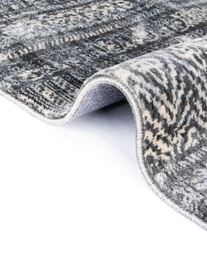 Gray 5' 1 x 8' Helios Rectangle Area Rug 100% Polypropylene (Space-Dyed Yarn) Easy Clean With Cotton Backing Contemporary Carpet for Sale at Rug Engine