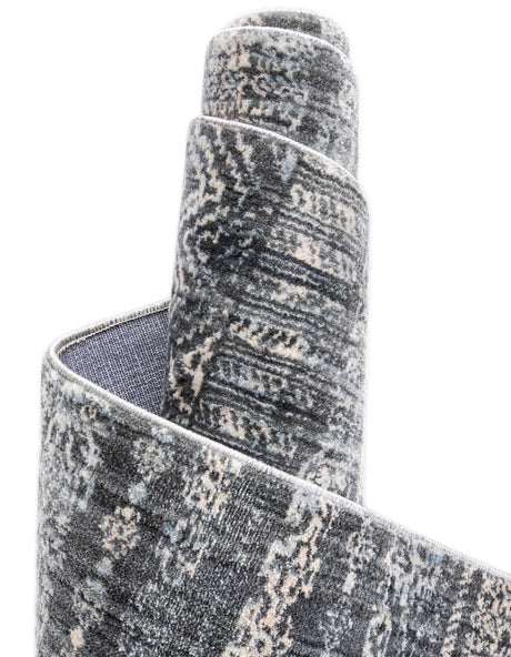 Gray 8' x 10' Helios Rectangle Area Rug 100% Polypropylene (Space-Dyed Yarn) Easy Clean With Cotton Backing Contemporary Carpet for Sale at Rug Engine