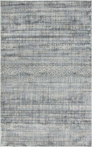 Gray 5' 1 x 8' Helios Rectangle Area Rug 100% Polypropylene (Space-Dyed Yarn) Easy Clean With Cotton Backing Contemporary Carpet for Sale at Rug Engine