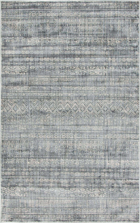 Gray 5' 1 x 8' Helios Rectangle Area Rug 100% Polypropylene (Space-Dyed Yarn) Easy Clean With Cotton Backing Contemporary Carpet for Sale at Rug Engine