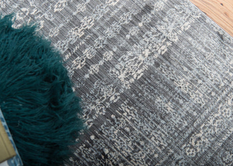 Gray 2' 2 x 6' 1 Helios Runner Area Rug 100% Polypropylene (Space-Dyed Yarn) Easy Clean With Cotton Backing Contemporary Carpet for Sale at Rug Engine