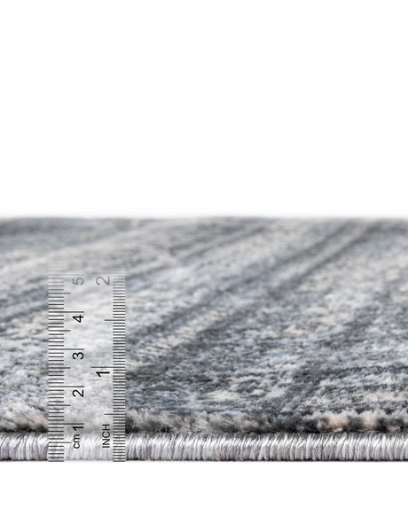 Gray 2' 2 x 6' 1 Helios Runner Area Rug 100% Polypropylene (Space-Dyed Yarn) Easy Clean With Cotton Backing Contemporary Carpet for Sale at Rug Engine