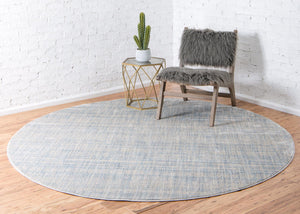 Silver Mist 8' x 8' Helios Round Area Rug 100% Polypropylene (Space-Dyed Yarn) Easy Clean With Cotton Backing Contemporary Carpet for Sale at Rug Engine