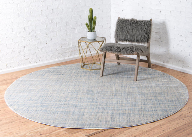 Silver Mist 8' x 8' Helios Round Area Rug 100% Polypropylene (Space-Dyed Yarn) Easy Clean With Cotton Backing Contemporary Carpet for Sale at Rug Engine