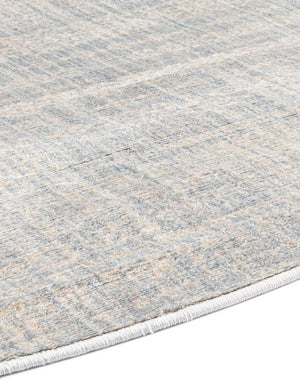 Silver Mist 8' x 8' Helios Round Area Rug 100% Polypropylene (Space-Dyed Yarn) Easy Clean With Cotton Backing Contemporary Carpet for Sale at Rug Engine