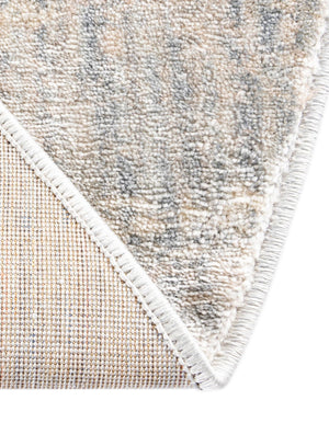Silver Mist 8' x 8' Helios Round Area Rug 100% Polypropylene (Space-Dyed Yarn) Easy Clean With Cotton Backing Contemporary Carpet for Sale at Rug Engine