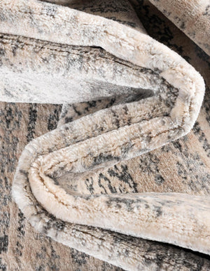 Beige 4' 1 x 6' 1 Helios Rectangle Area Rug 100% Polypropylene (Space-Dyed Yarn) Easy Clean With Cotton Backing Contemporary Carpet for Sale at Rug Engine