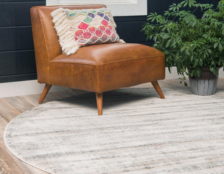 Beige 8' x 8' Helios Round Area Rug 100% Polypropylene (Space-Dyed Yarn) Easy Clean With Cotton Backing Contemporary Carpet for Sale at Rug Engine