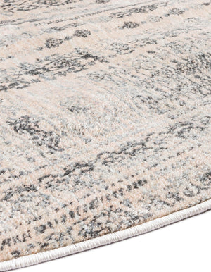 Beige 8' x 8' Helios Round Area Rug 100% Polypropylene (Space-Dyed Yarn) Easy Clean With Cotton Backing Contemporary Carpet for Sale at Rug Engine