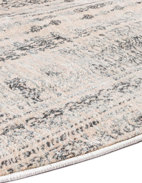 Beige 8' x 8' Helios Round Area Rug 100% Polypropylene (Space-Dyed Yarn) Easy Clean With Cotton Backing Contemporary Carpet for Sale at Rug Engine