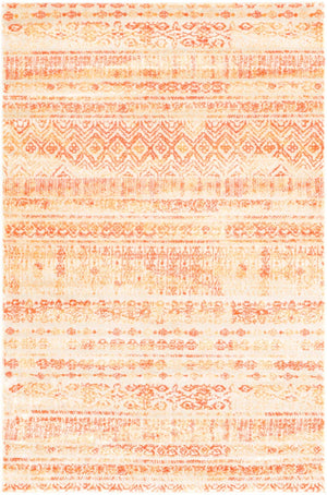 Orange 4' 1 x 6' 1 Helios Rectangle Area Rug 100% Polypropylene (Space-Dyed Yarn) Easy Clean With Cotton Backing Contemporary Carpet for Sale at Rug Engine