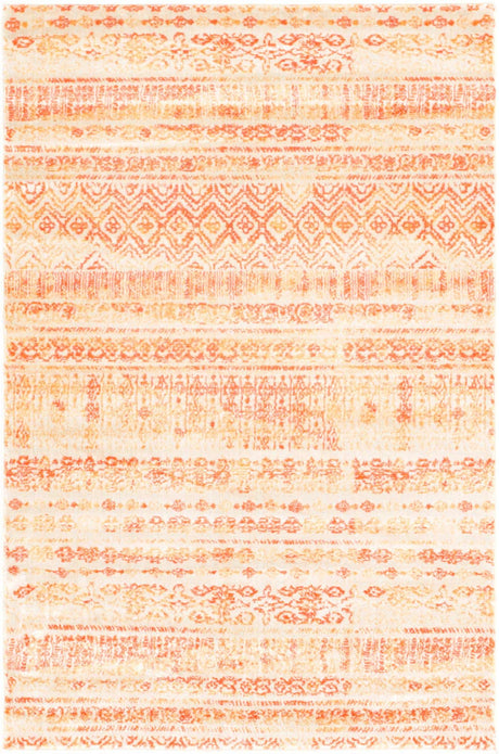 Orange 4' 1 x 6' 1 Helios Rectangle Area Rug 100% Polypropylene (Space-Dyed Yarn) Easy Clean With Cotton Backing Contemporary Carpet for Sale at Rug Engine