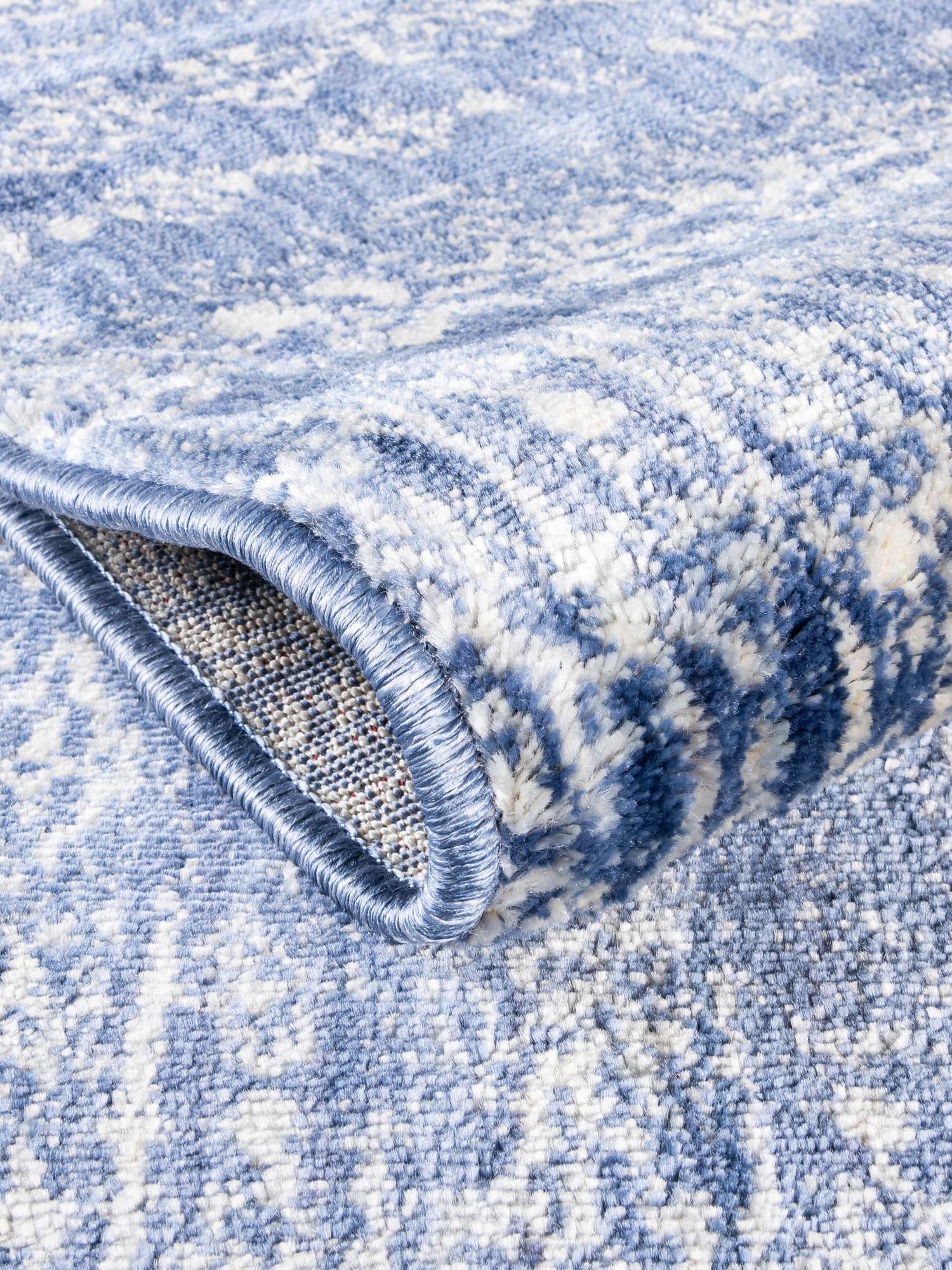 Navy Blue 4' x 6' Helios Rectangle Area Rug 100% Polypropylene (Space-Dyed Yarn) Easy Clean With Cotton Backing Contemporary Carpet for Sale at Rug Engine