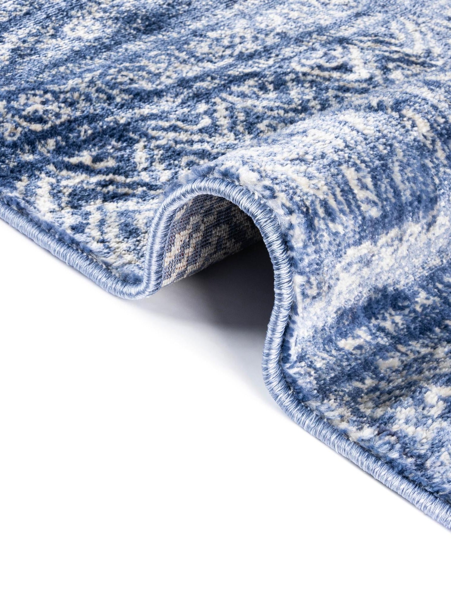 Navy Blue 8' x 10' Helios Rectangle Area Rug 100% Polypropylene (Space-Dyed Yarn) Easy Clean With Cotton Backing Contemporary Carpet for Sale at Rug Engine