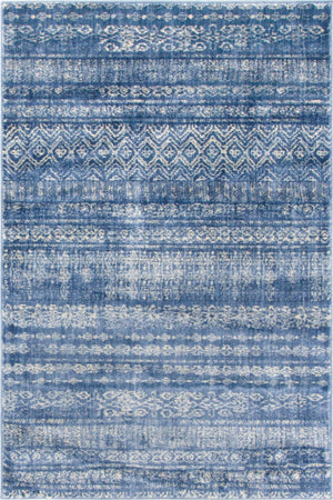 Navy Blue 4' x 6' Helios Rectangle Area Rug 100% Polypropylene (Space-Dyed Yarn) Easy Clean With Cotton Backing Contemporary Carpet for Sale at Rug Engine