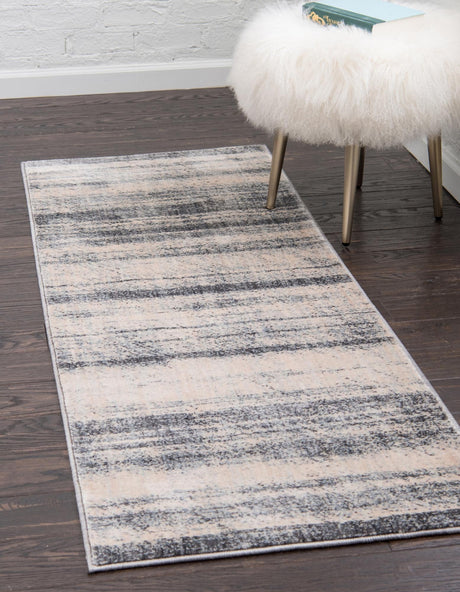 Gray 2' 2 x 6' Helios Runner Area Rug 100% Polypropylene (Space-Dyed Yarn) Easy Clean With Cotton Backing Contemporary Carpet for Sale at Rug Engine