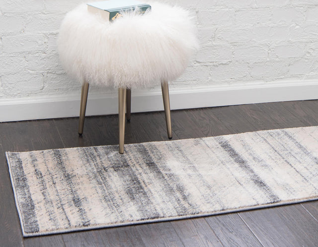 Gray 2' 2 x 6' Helios Runner Area Rug 100% Polypropylene (Space-Dyed Yarn) Easy Clean With Cotton Backing Contemporary Carpet for Sale at Rug Engine